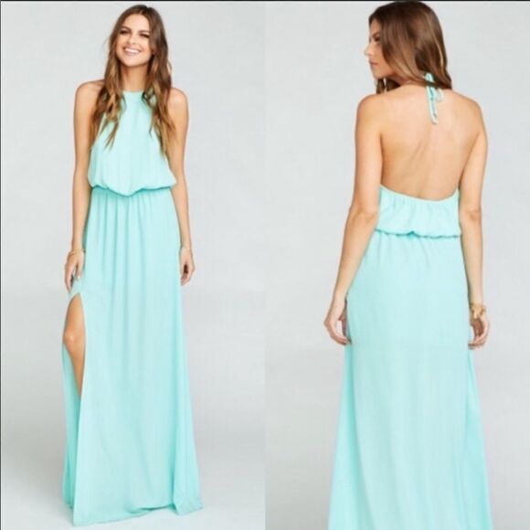 NWOT Show Me Your Mumu Heather Halter Maxi - Picture 1 of 9